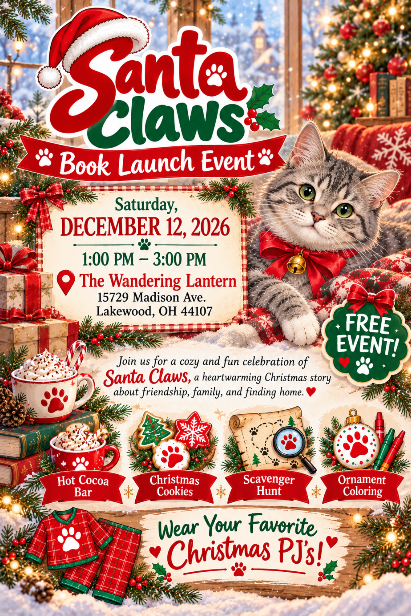 Christmas Story Time and Book Launch with Author Sarina Ray